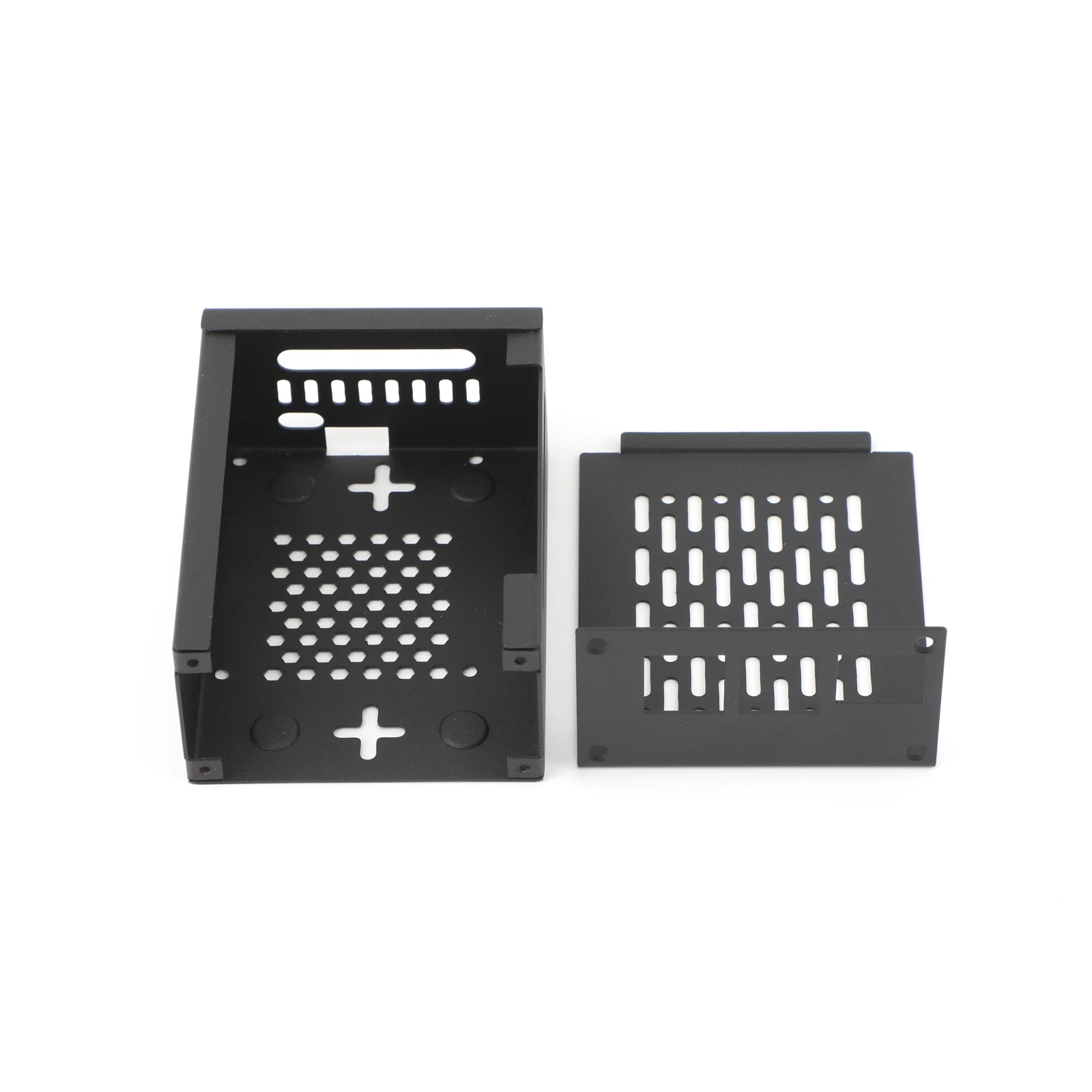 

Raspberry Pi 5 Metal Protective Case - With Active Cooling Fan Compatible for PCIe to M.2 SSD Expansion Board