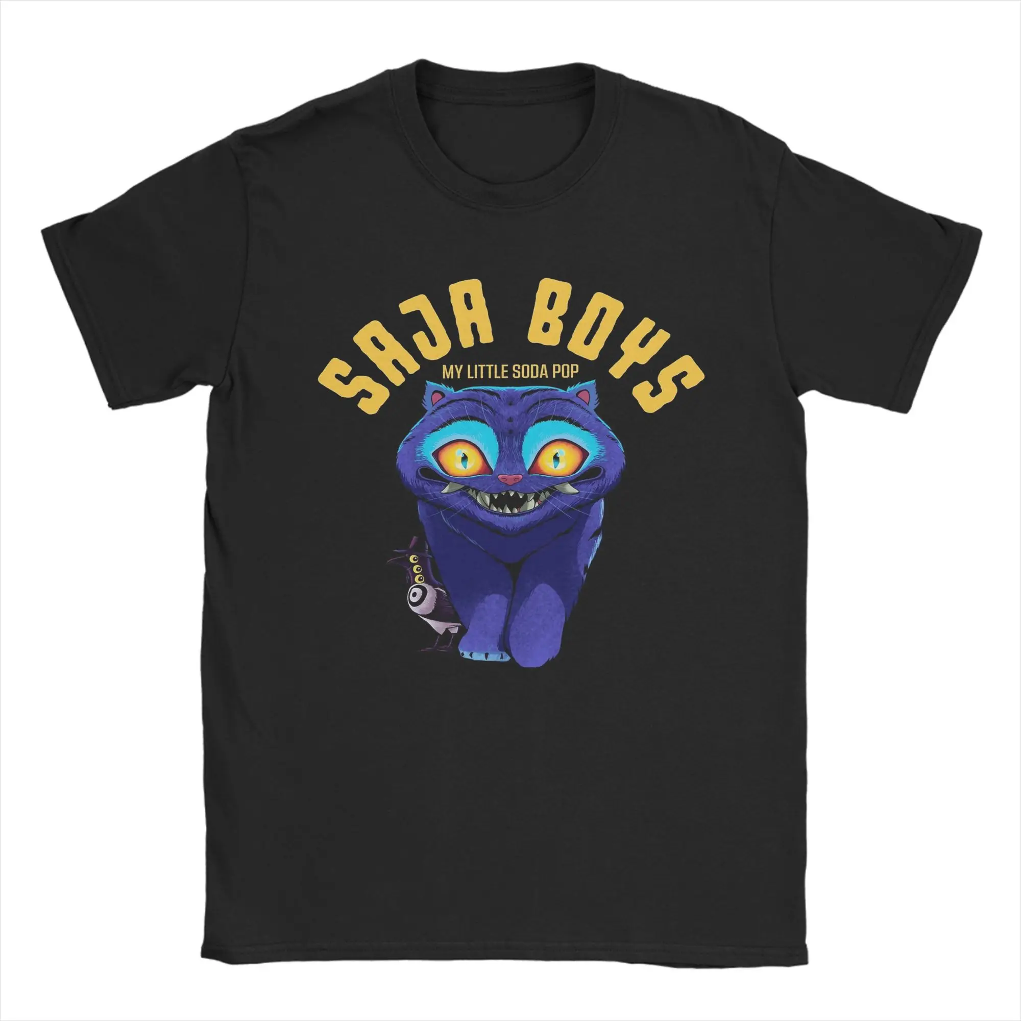 

Men's T-Shirts KPop Demon Hunters Tiger Saja Boys Funny Cotton Tees Short Sleeve T Shirts O Neck Clothing 6XL