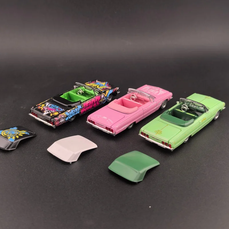FineWorks64 1/64 Impala West Coast Jumping Car Modelo de liga * em estoque