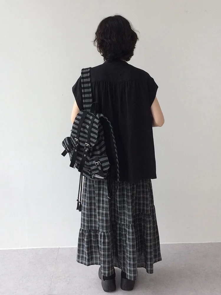 Summer New Sle Women's Loose ort Sve irt Folded ket Design Flower  Top Commute Pure Color round Ne irt