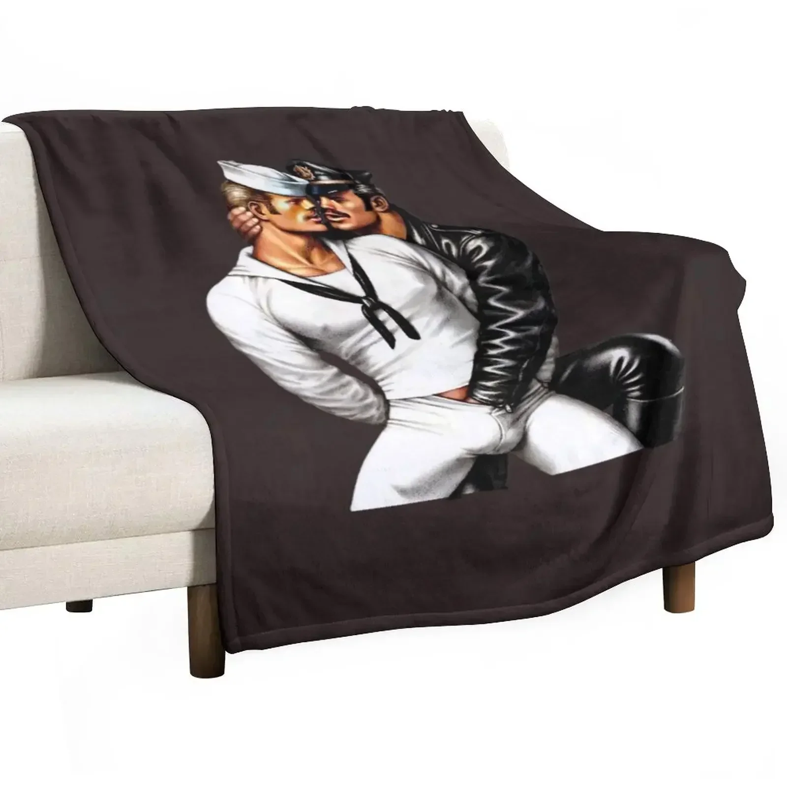 

Tom of Finland Throw Blanket Furry Bed Fashionable Blankets