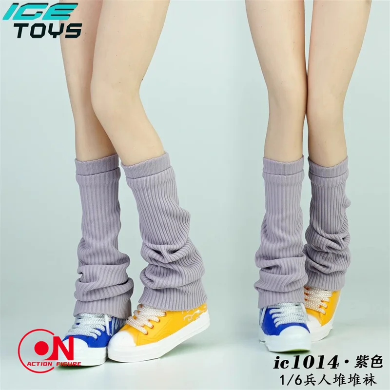 1/6 ic1014 Female Knitting Leg Warmer Loose Footless Socks Cover Clothes Accessory Model Fit 12'' bjd Soldier Action Figure Doll