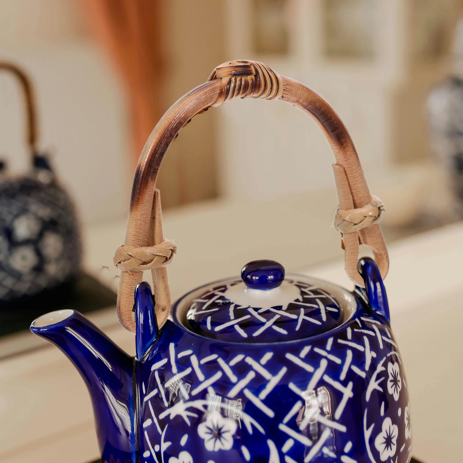 

Rattan Teapot Handle Replacement 6-8cm U-Shape Pot Grip Rustic Vintage Style Removable Pot Handle Ceramic Teapot Accessories