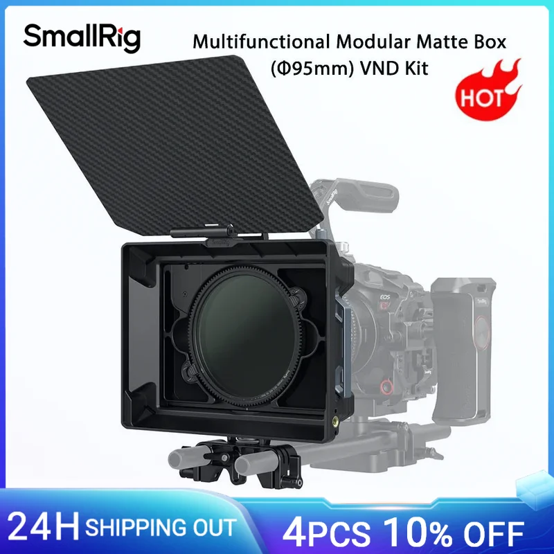 SmallRig Multifunctional Modular Matte Box Φ95/114mmmm Basic Kit / VND Kit  for Sony DSLR Mirrorless Cameras Lightweight -3645