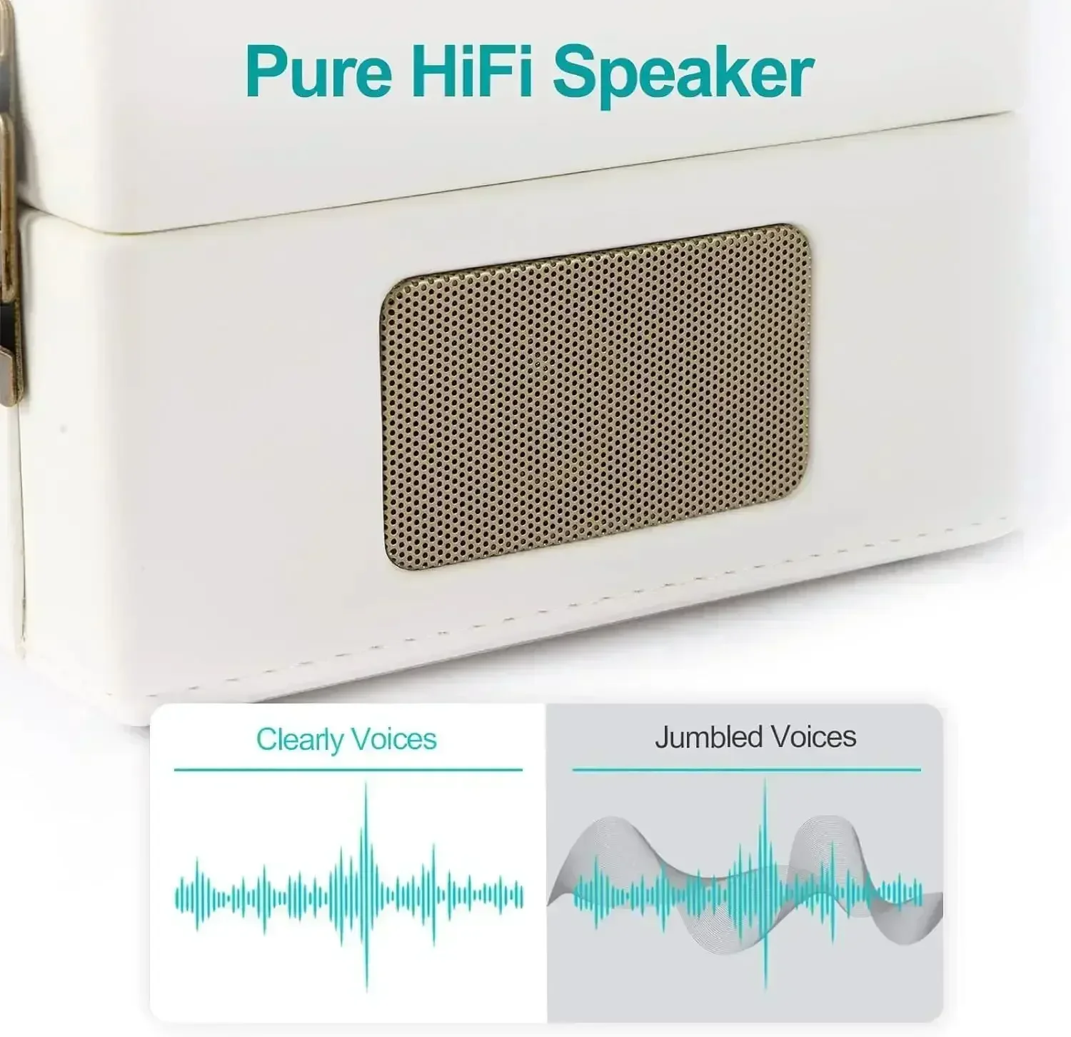 Retro Suitcase, Remote with Speaker, Dual Stereo Speakers control ,large capacity battery Desktop Bluetooth 5.1 CD Player