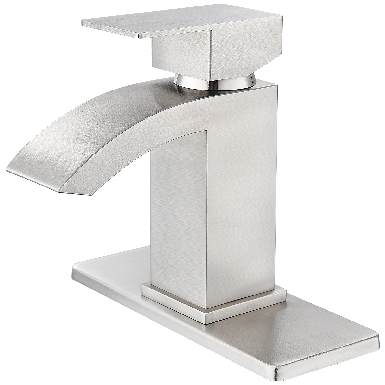 

CUPC Single Handle Waterfall Luxury Bidet Faucet Bathroom Basin Waterfall Taps Faucet Black WaterMixer