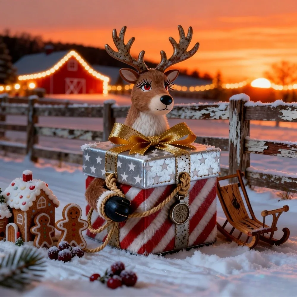 Caja sorpresa misteriosa navideña: tesoros únicos aleatorios festivos, edición especial de caja ciega de regalo navideño