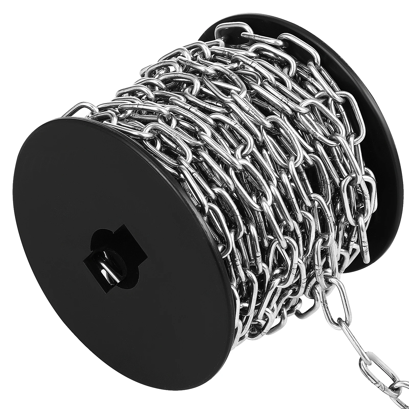 

1pcs Stainless Steel Chains 2mm Long Link for Hanging Metal Baskets Home Camping Decorative Chain Utility Multipurpose