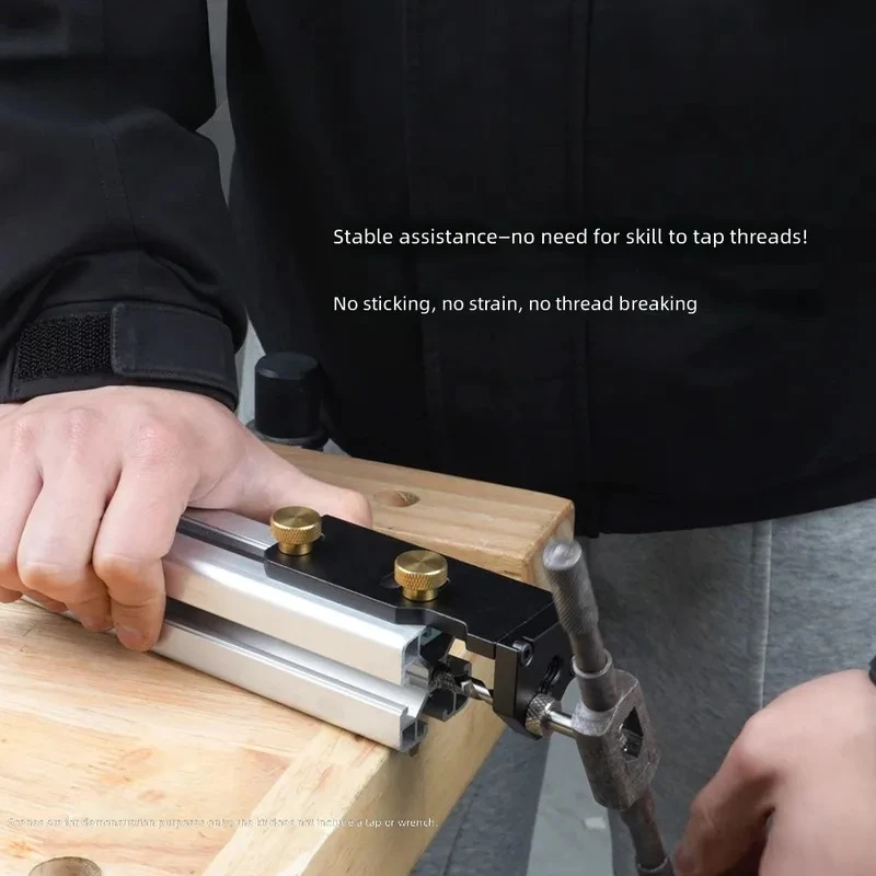 Aluminum Profile Tapping Assistant Manual Tap Tool for 20 30 40 Series Extrusion DIY Furniture Assembly Precision Threading