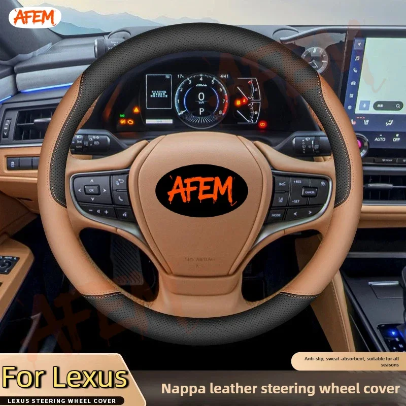 Car Steering Wheel Cover Leather For Lexus Is Es Es300h Rx Lbx Es350h Rx350 Rx500h Nx350h Nx450h Lx600 Accessories 2025 2026