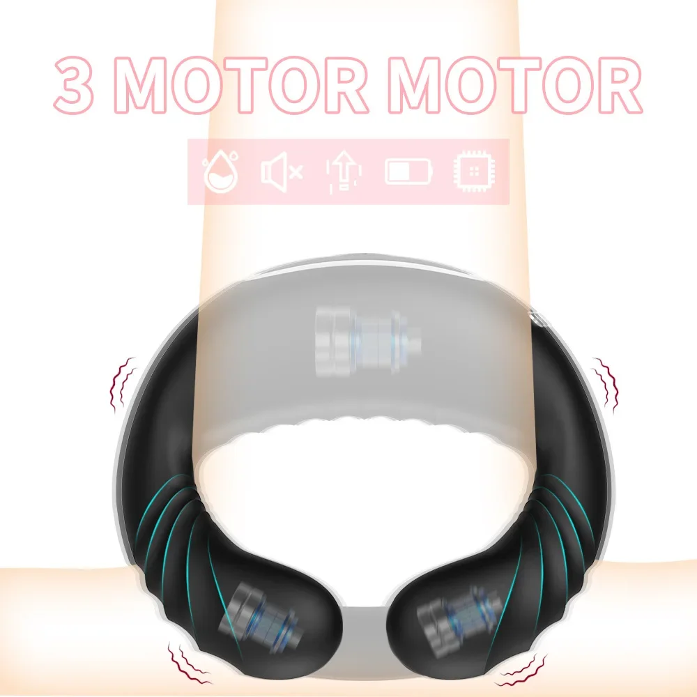 HESEKS خاتم الديك للرجال تهتز حلقة رجل 10 ترددات الاهتزاز خواتم الديك تأخير القذف حلقات القضيب ألعاب مثيرة للكبار #2