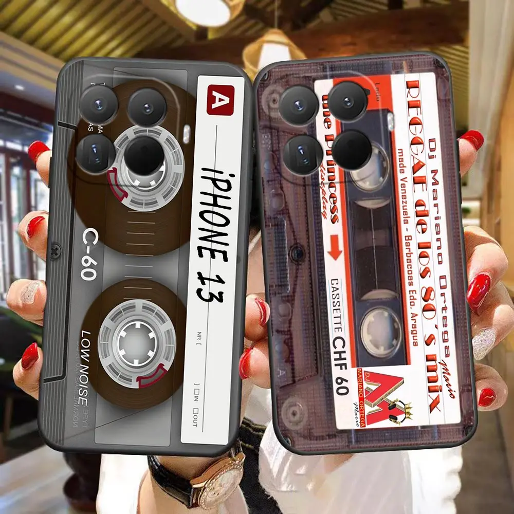 Phone Case For Xiaomi 17 17T 15 15T 14T 11 11T POCO F8 F7 F6 F5 X8 X7 X6 X5 M7 PRO Ultra DIY Shell Cover Retro Cassette Style