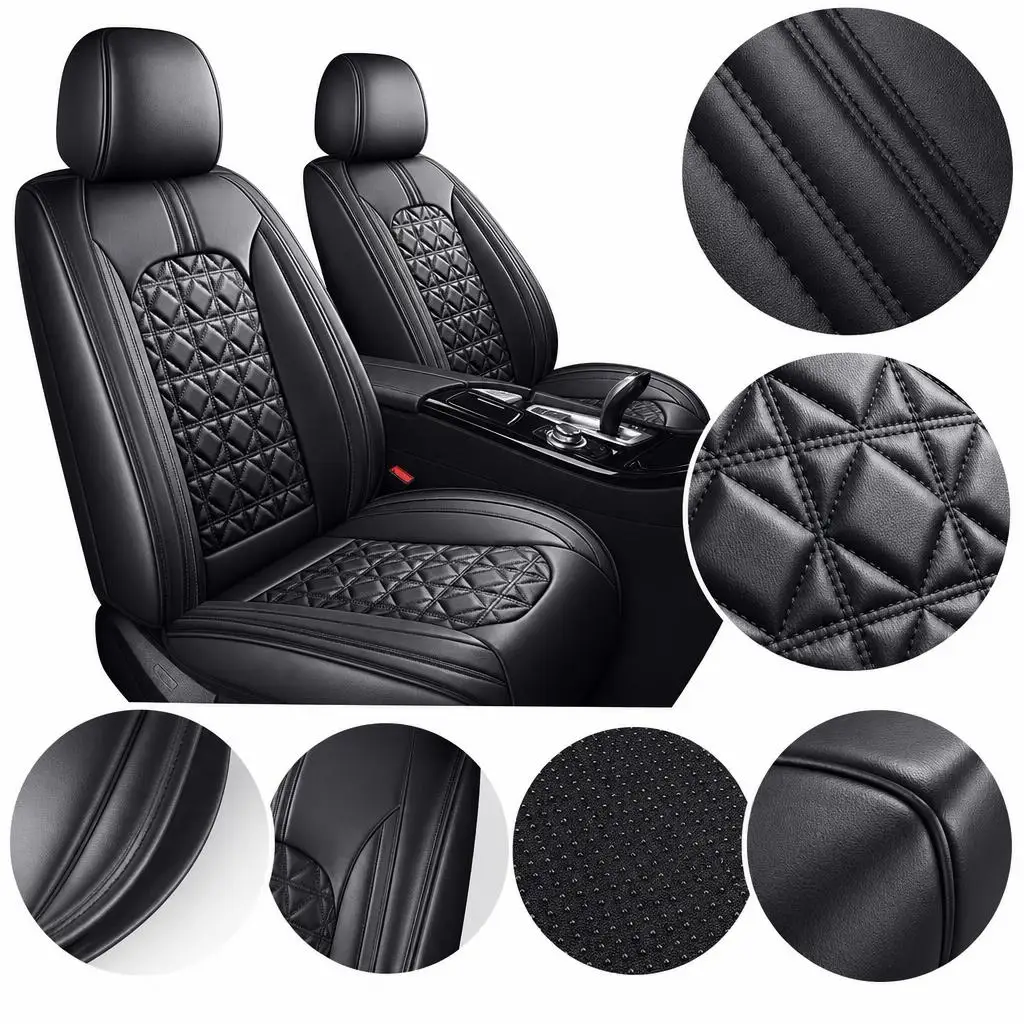 Premium Interior Car Seat Cover Set For Chevrolet 5 Seat PU Leather Front Rear Cushion Protector Full Coverage Accessories