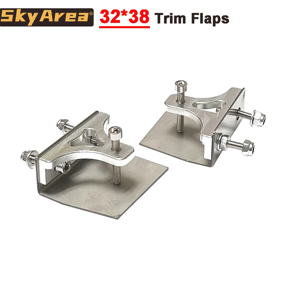 1 Pair 32*38*12 mm Trim Flaps Trim Tabs Balance Tabs for 50-75cm Electric RC Model Boat Racing Boat Speedboat O/V Yacht MONO