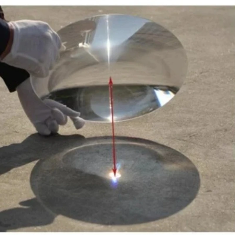 Diameter 20 30 40 42mm Round Fresnel Lens  PMMA Magnifying Lens Concentric Thread Solar LED Condenser  Lens