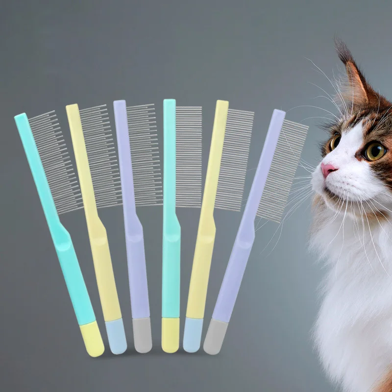 Haustier-Katzenkamm Katzen- und Hundehaarentfernungsbürste Reinigungsbürste Schönheitspflege Reinigungszubehör Universelles Haustierzubehör für Katzen und Hunde – Detail 3