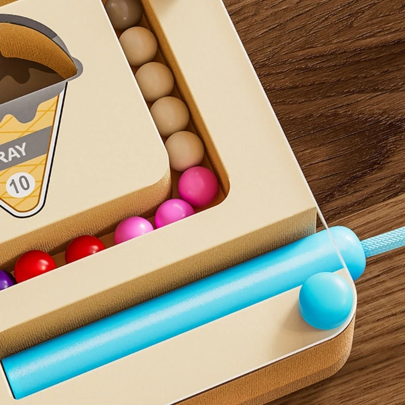 

Деревянный магнитный лабиринт с цифрами, обучающая игра для детей в возрасте от 3 лет, развивающая игрушка