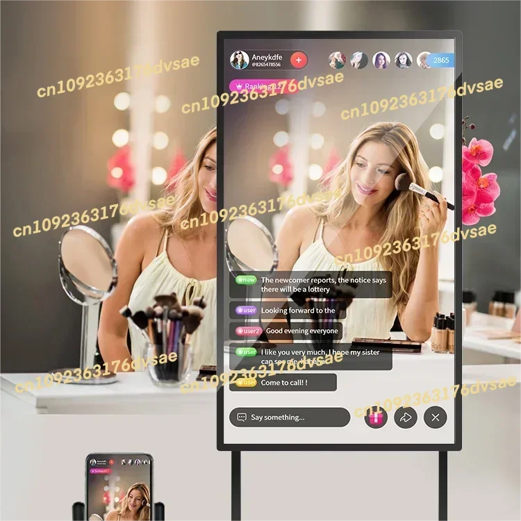 Peralatan Streaming Langsung Cerdas Prosesor Berenergi Tinggi Teleprompter Lampu Video Siaran Kamera Hd Tiktok BARU