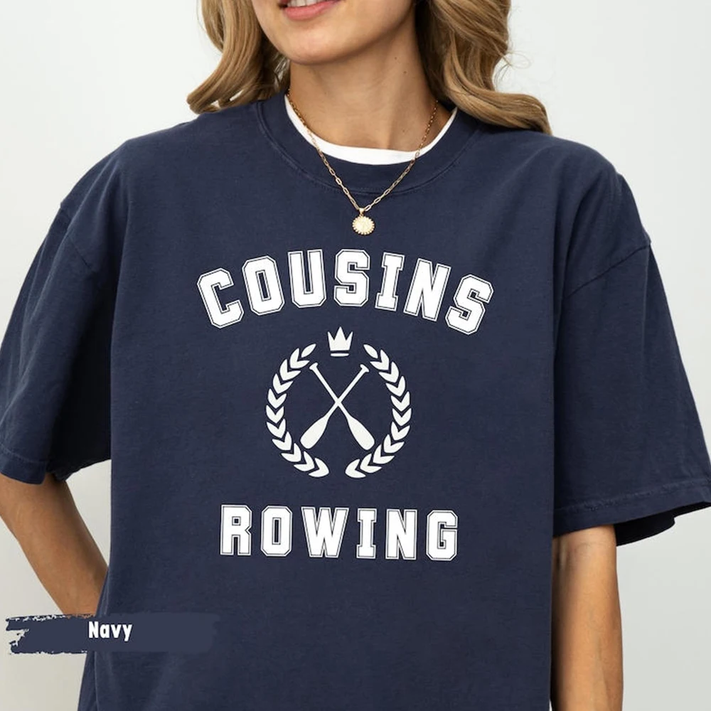 Cousins Rowing Shirt The Summer I Turned Pretty T-shirt TSITP Tv Show Inspired Tees Team Conrad Unisex 90s Short Sleeve Tshirt