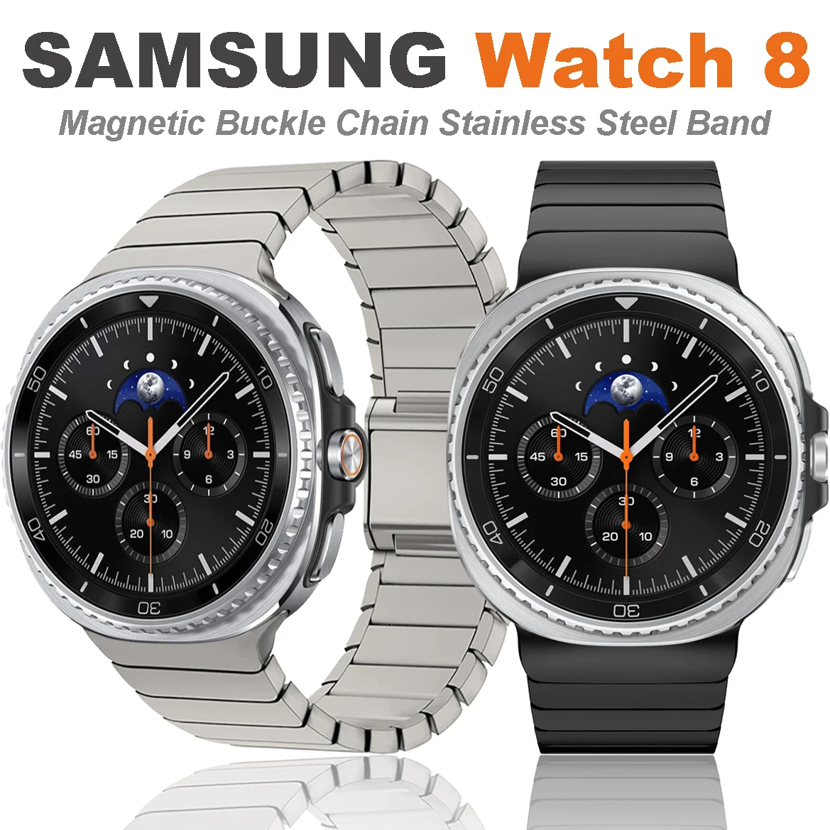 

Luxury Metal Band for Samsung Galaxy Watch8 40/44mm 8Classic 46mm Stainless Steel for Galaxy Ultra 47mm 2025 Wristband Bracelet