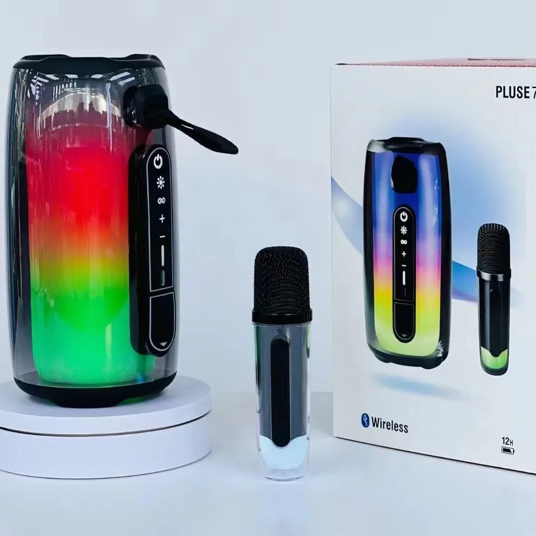 Pulse 7 Bluetooth Speaker Wireless Portable Speaker LED Lights Car Audio Bass MP3 Player Sound System Powerful Subwoofer