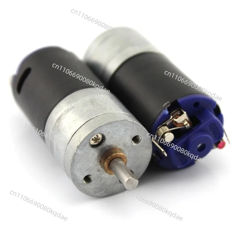Black‑Shell 370 Gear Motor 1:20 Reduction Ratio, 6‑12V Drive Component For Tank & Track Model Hardware Parts