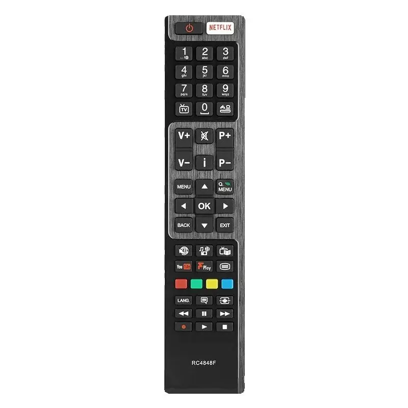 RC4848F For Hitachi Remote Control Replacement With NETFLIX YouTube Buttons , For Hitachi TV 24HBT55U 32HB6J61U 43HB6T72U
