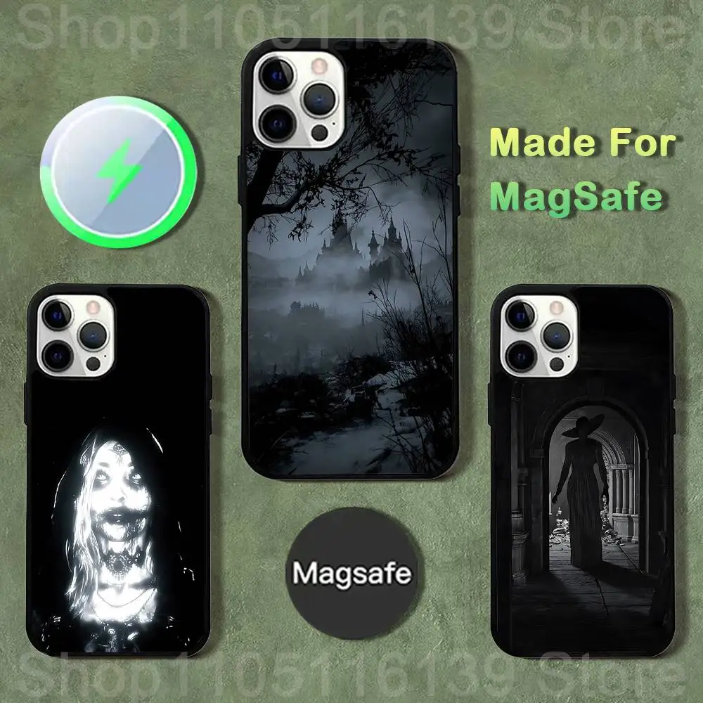 

R-Resident E-Evil Village Phone Case For iPhone 17,16,15,14,13,12,11,Pro,Max,Plus,Mini,SE4,E Magnetic Magsafe Wireless Charging