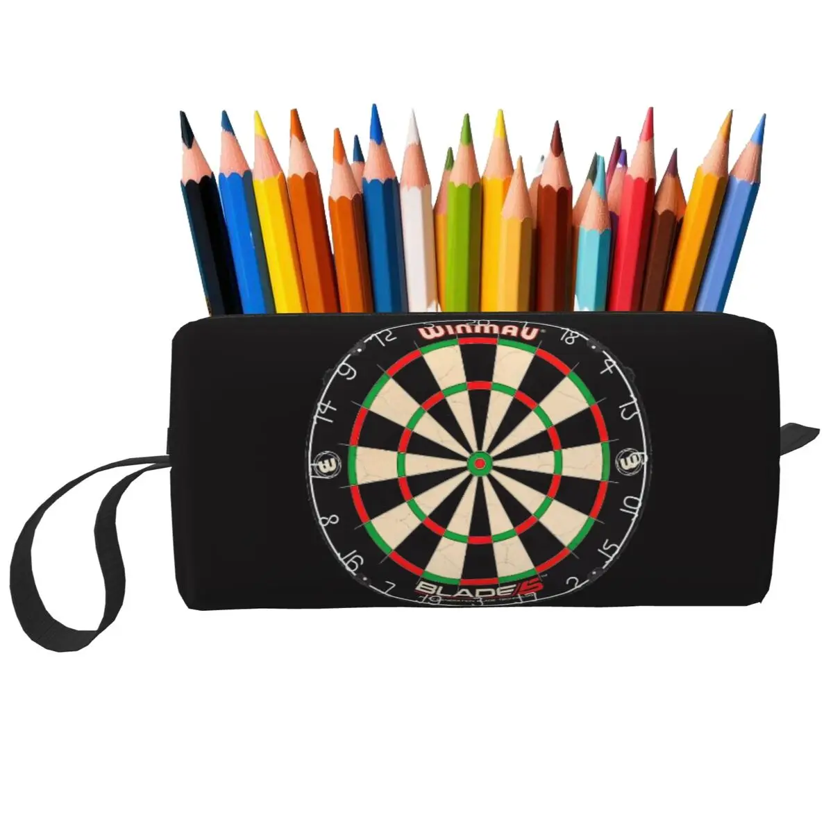 

Winmau Blade 5 Dartboard Pencil Case for Boy Girl Gifts Pen Box Pencil Bag Stationery Supplies Travel Women Cosmetic Bag