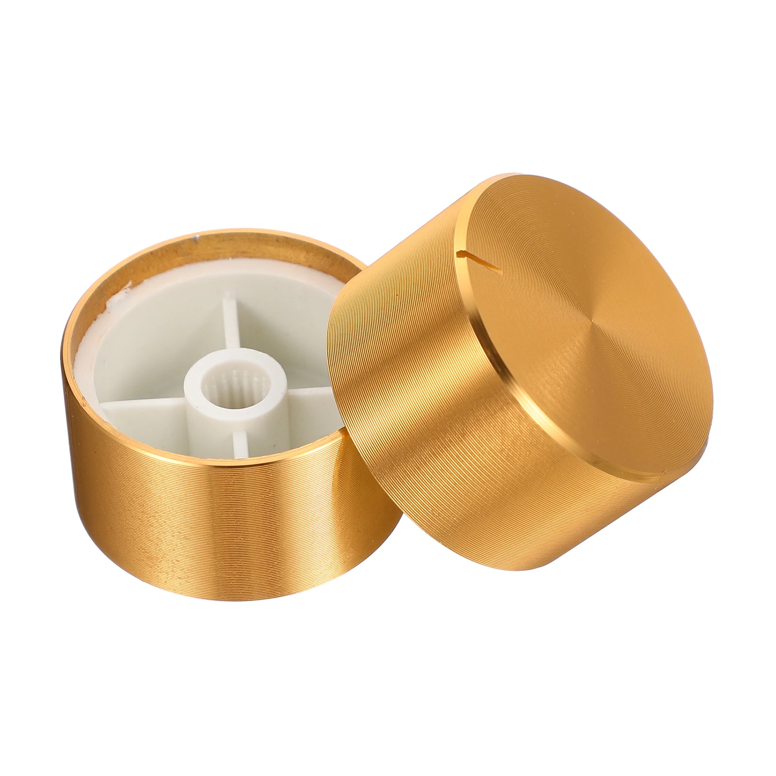

2Pcs Guitar Knob Aluminum Durable Anti Corrosive Potentiometer Control Volume Caps Replacement Bass Amplifier Metal