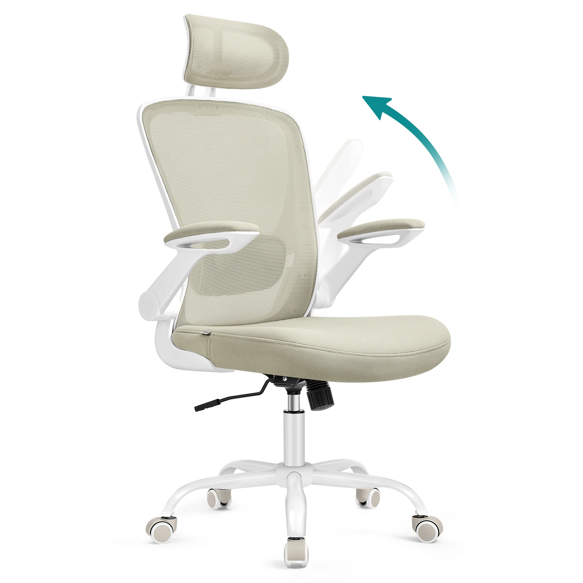 SONGMICS Bürostuhl, ergonomisch, Schreibtischstuhl, Drehstuhl mit Mesh
