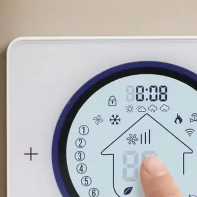 For Smart Programmable Thermostat 13mm Ultra For Slim LED Display Weekly Schedule Energy Saving Heating Control For Home Wall