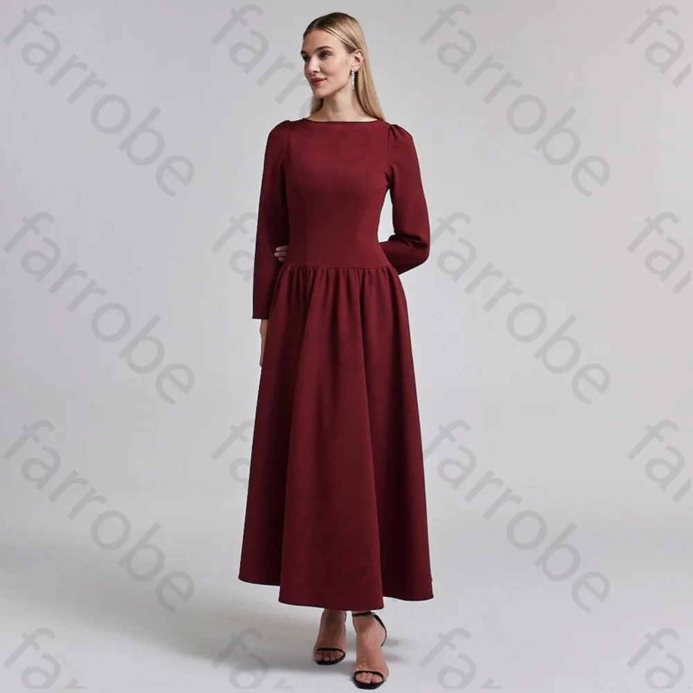 Dostosowane eleganckie suknie wieczorowe Linia A O Neck długa suknia ślubna na studniówkę Wykwintna wysokiej jakości formalna suknia wieczorowa dla kobiet