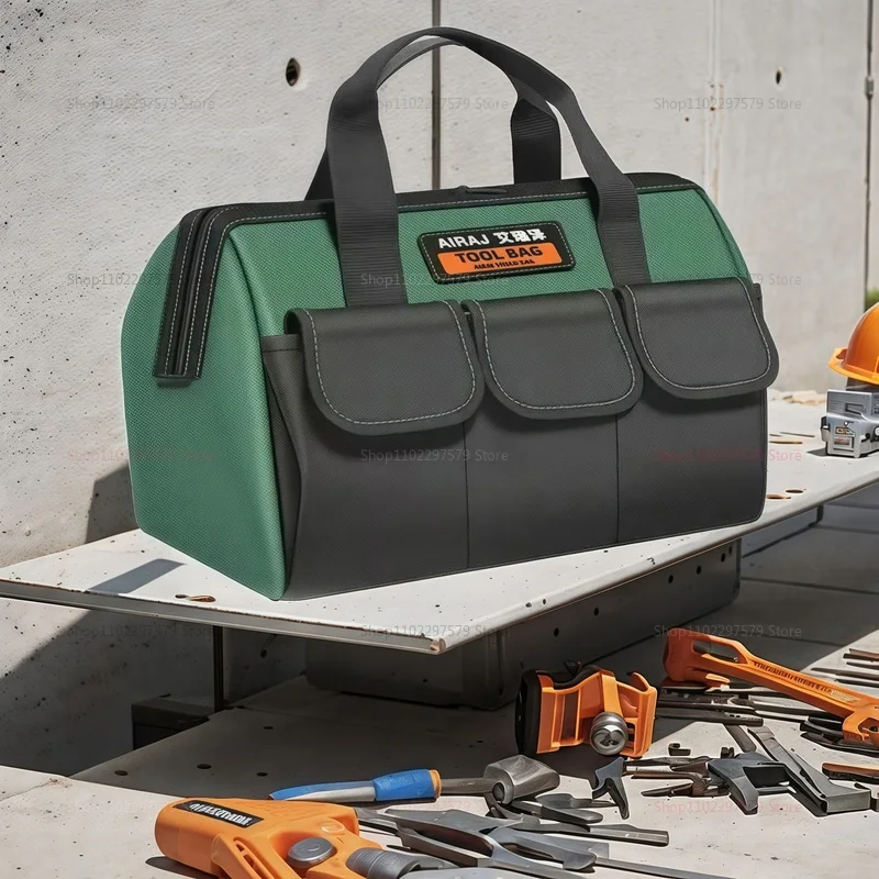 13/16 بوصة أكسفورد قماش حقيبة مقاومة للماء أداة متعددة الوظائف حقيبة مقاومة للاهتراء أداة إصلاح تخزين سعة كبيرة كهربائي