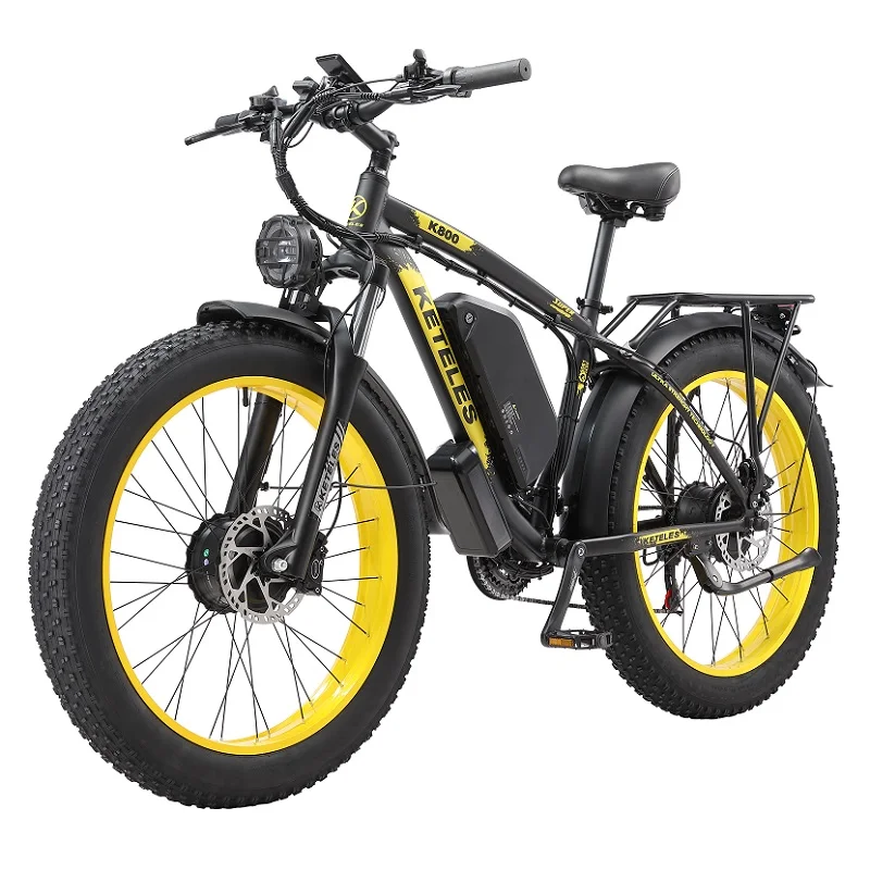 

Drop Shipping US Warehouse for K800 26" Dual Brushless Motor 2000W 23AH Battery Mountain Bike Fat Tire Electric Bicycle