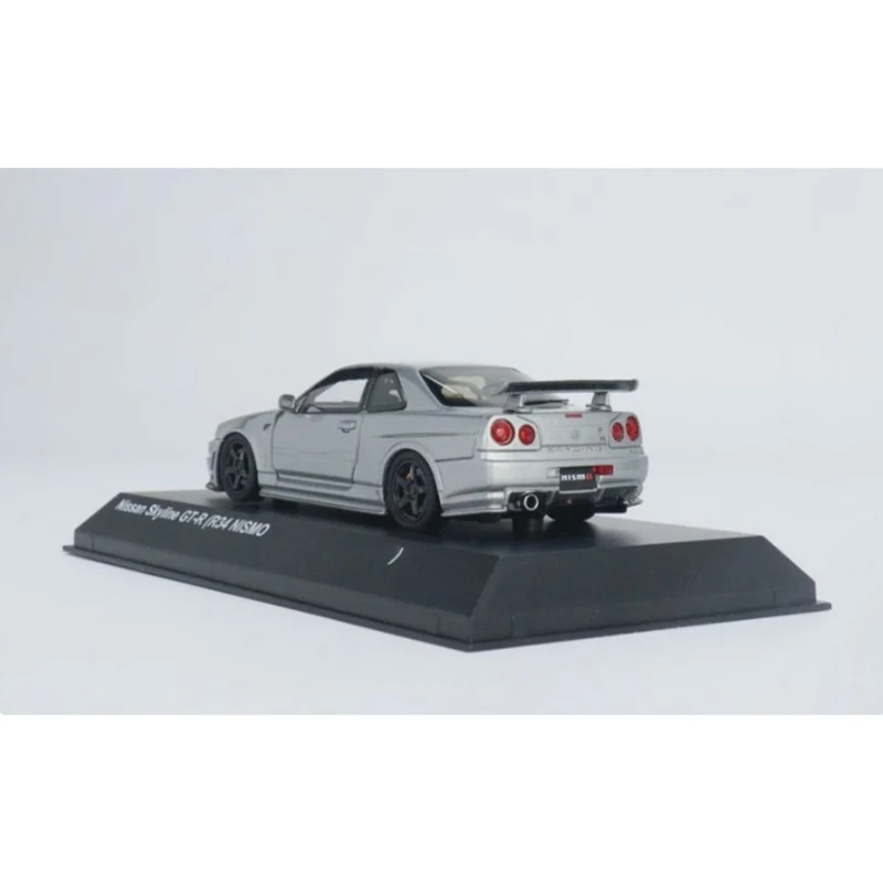 Kyosho-Nissan Skyline GT-R R34 Modelo de carro de resina, lembrança requintada, coleção clássica, Display Gift, 1:43