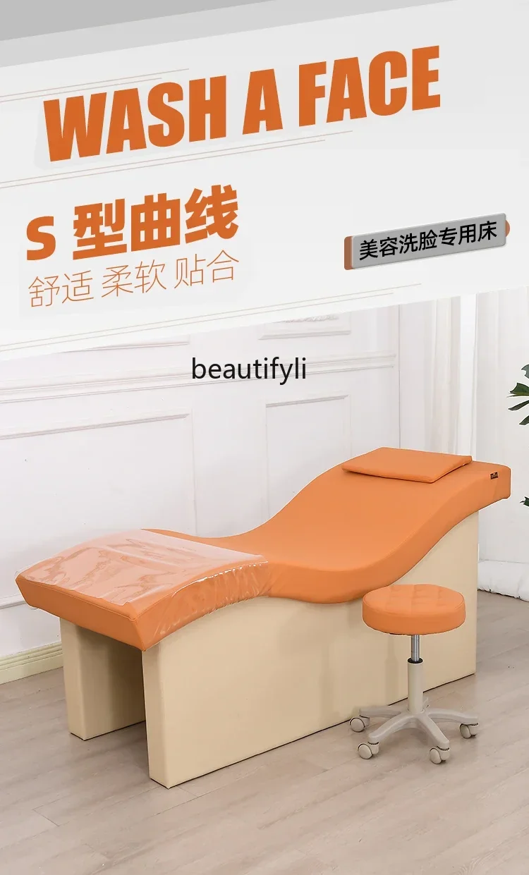 A44 Gezichtswas schoonheidsbed schoonheidssalon oorplukken massief hout massage manicure tattoo behandeling gezichtsbehandeling bed