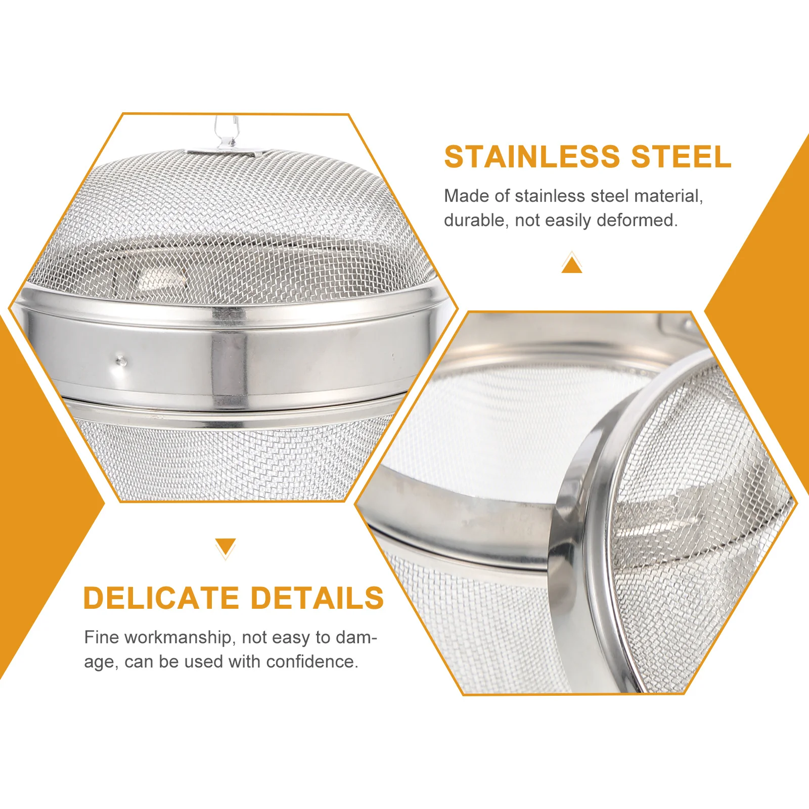 2 pezzi di palline da tè in acciaio inossidabile gioielli multifunzione pulitore a vapore accessorio filtro a maglia fine per il lavaggio dei gioielli con infusore da tè