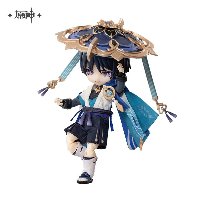 Original Genshin Impact 1/12 Wanderer Actionfigur, Bjd Gelenk bewegliche Puppe Balladeer Scaramouche Sammlung Spielzeug Geschenk Anime Waren