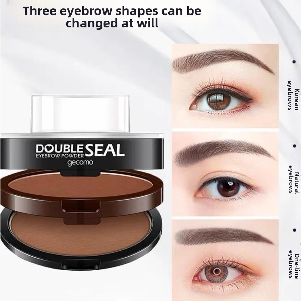 

Perfect Shape 2 Colors Eyebrow Seal Stamp Quick Make Up Long-Lasting Eyebrow Powder Stamp Natural Setting