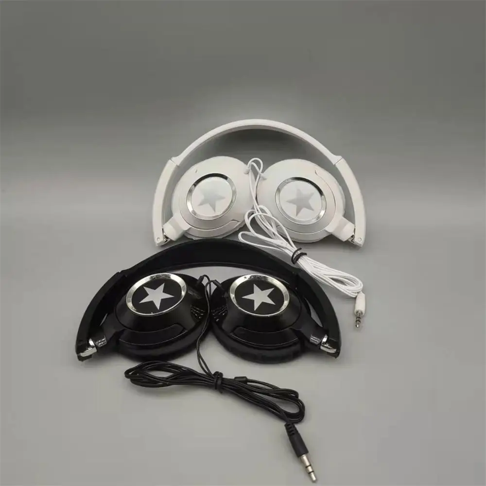 

Flexible Wired Headphones Adjustable HiFi Sound Over Ear Headset Noise Cancelling Music Stereo Foldable Headphones