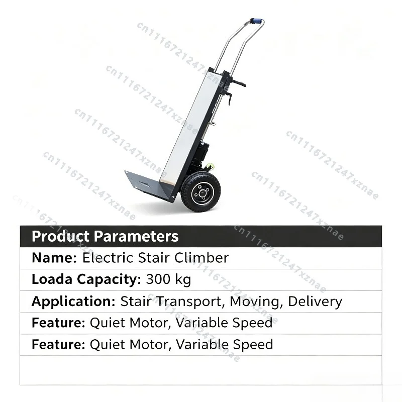For House Moving Goods Delivery，Electric Stair Climbing Trolley Foldable Hand Push Cargo Transporter Portable Stair Climber