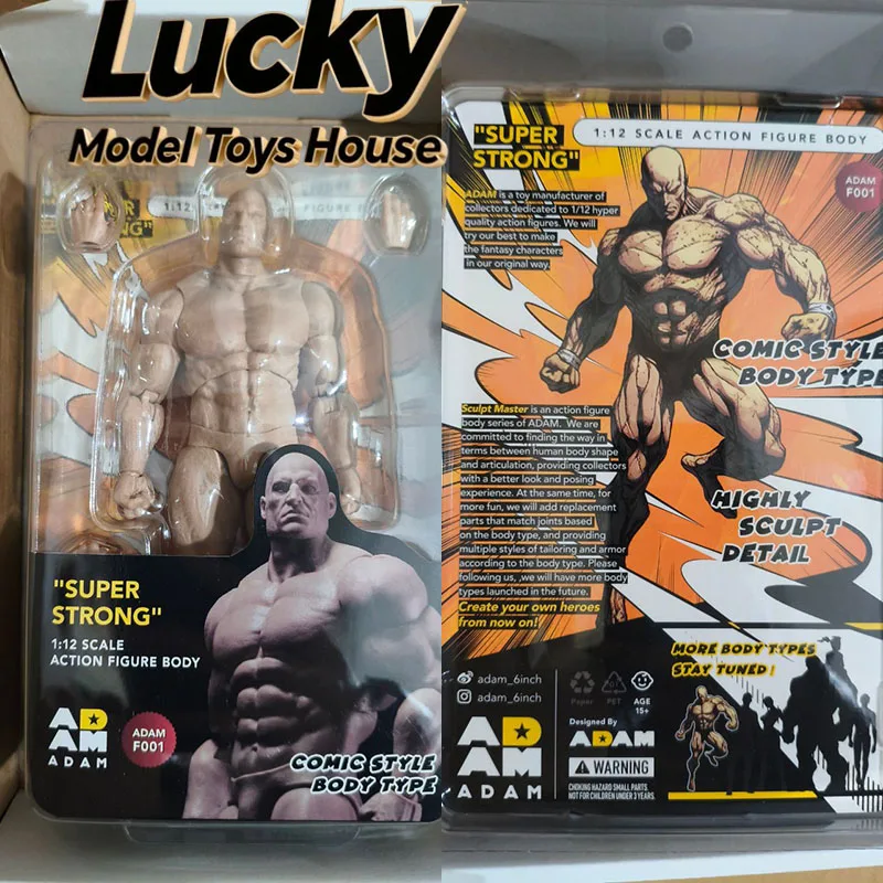 

Муфта 1/12 супер сильная мужская фигурка Адама с подвижным шарниром, корпус AD01, гибкая модель игрушки, аксессуар для 6-дюймовой фигурки мышц