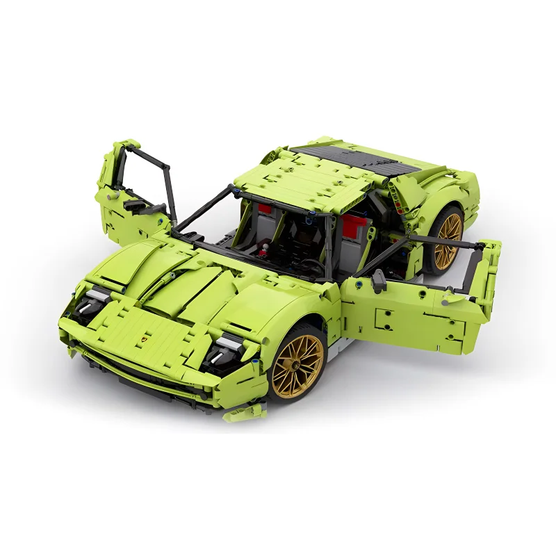 MOC-119000 Technical Green Super Sports Car I8 Compatible 42115 Buidling Blocks Bricks Educational Puzzle Toys Christmas Gifts