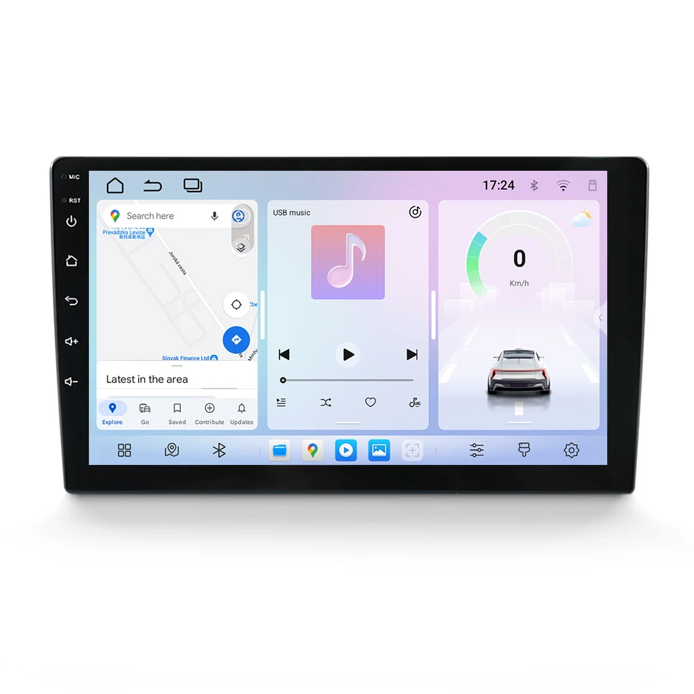 Mekede 9 / 10 Zoll Autoradio Multimedia-Player 1280*720 Universelles Steuergerät Android 15 Navigation GPS Intelligente Systeme Kabelloses Carplay AUTO – Detail 5