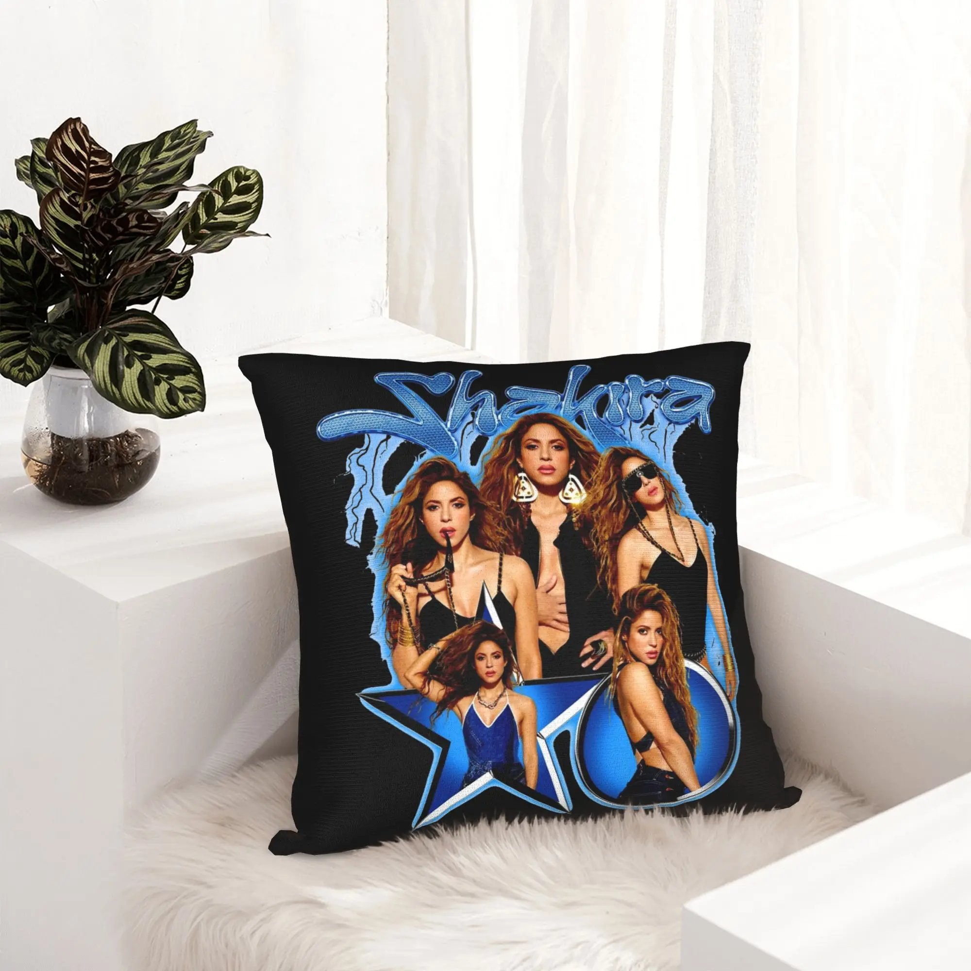 Singer Shakira Pillowcase Soft Polyester Cushion Cover Gift  Throw Pillow Case Cover Home Dropshipping 18''