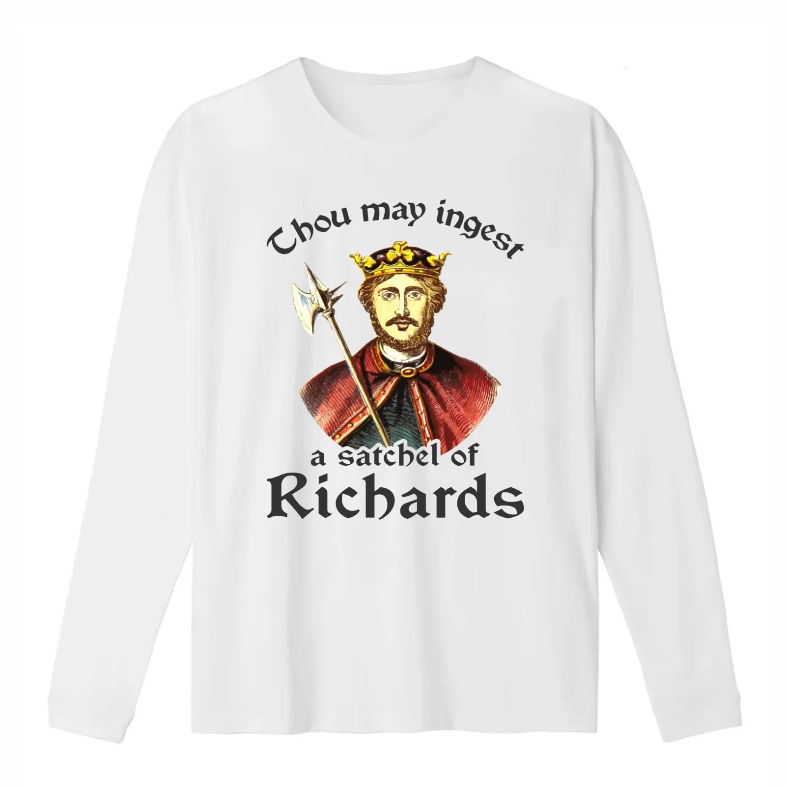 Thou May Ingest A Satchel Of Richards T-Shirt Summer Casual Cotton Tee Oversized Streetwear Tops Vintage Graphic Print