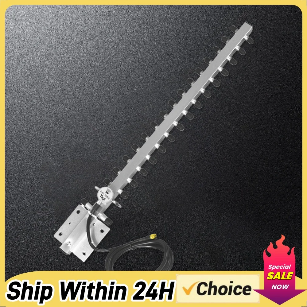 WiFi Antenna 2.4Ghz (25dBi) High Gain Outdoor Directional Signal With RP-for SMA Connector For Wireless Network Router