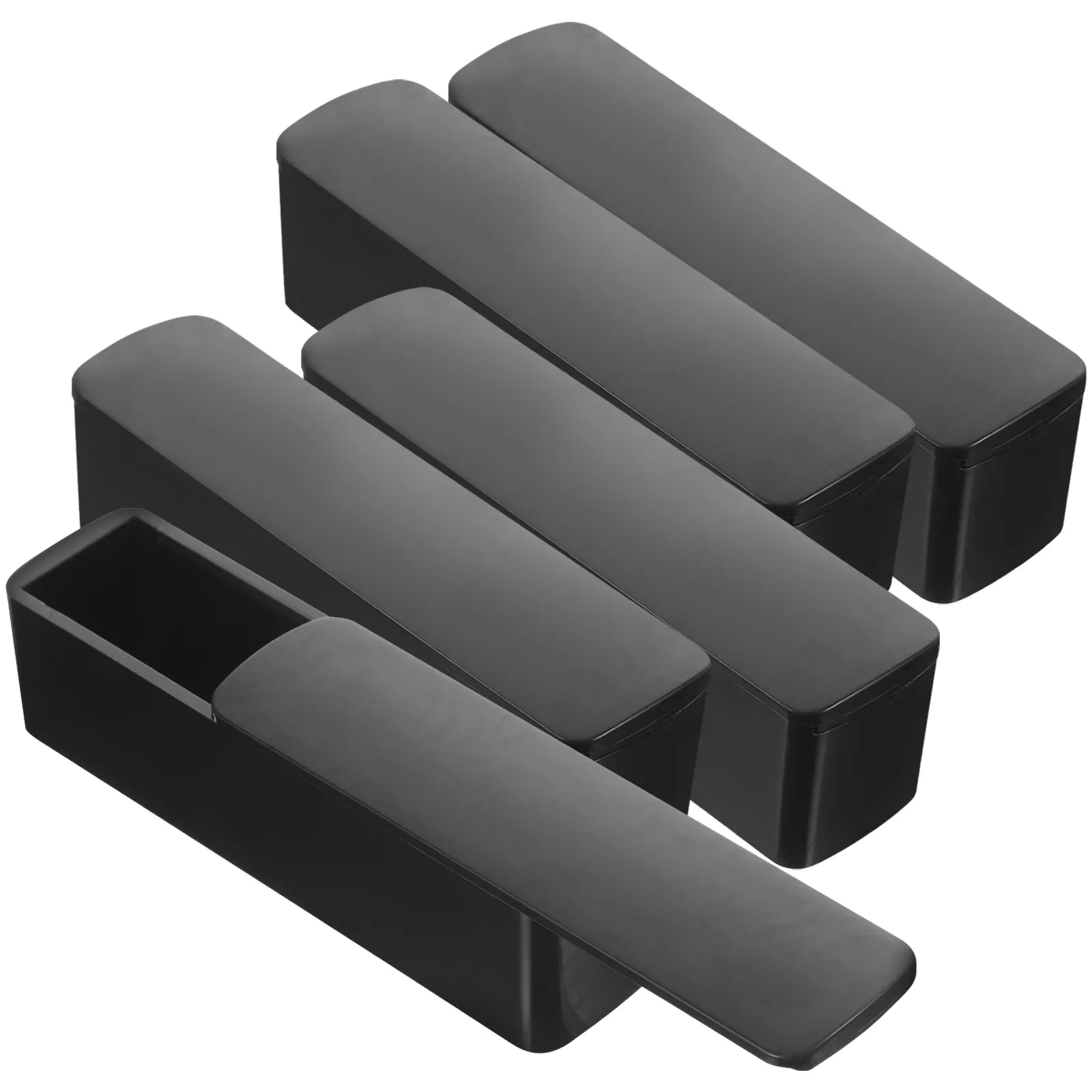 5Pcs Rectangular Stamper Storage Box Heavy Duty Plastic Waterproof Seal Box for Company Legal Person Office Supply Stamp Holder