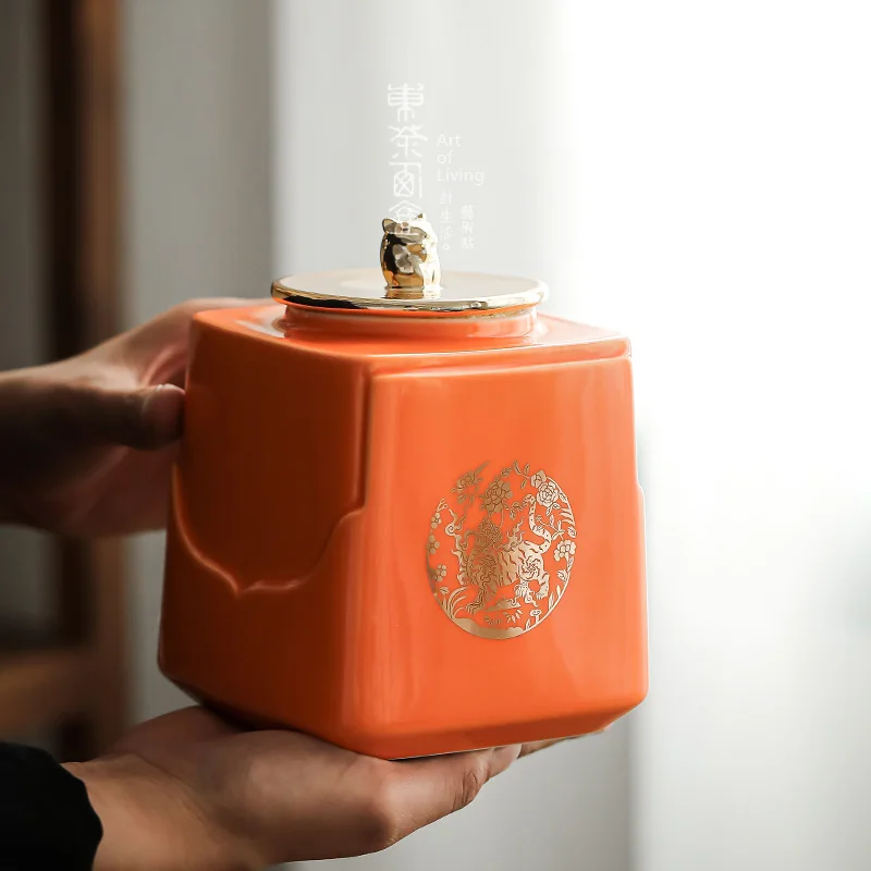 pot-de-rangement-en-ceramique-plaque-or-boites-a-the-scellees-ornements-artisanaux-decoratifs